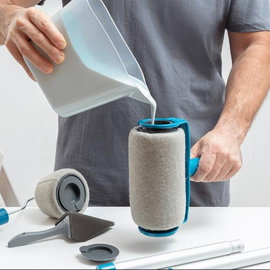 Set de rodillos de pintura recargables antigoteo